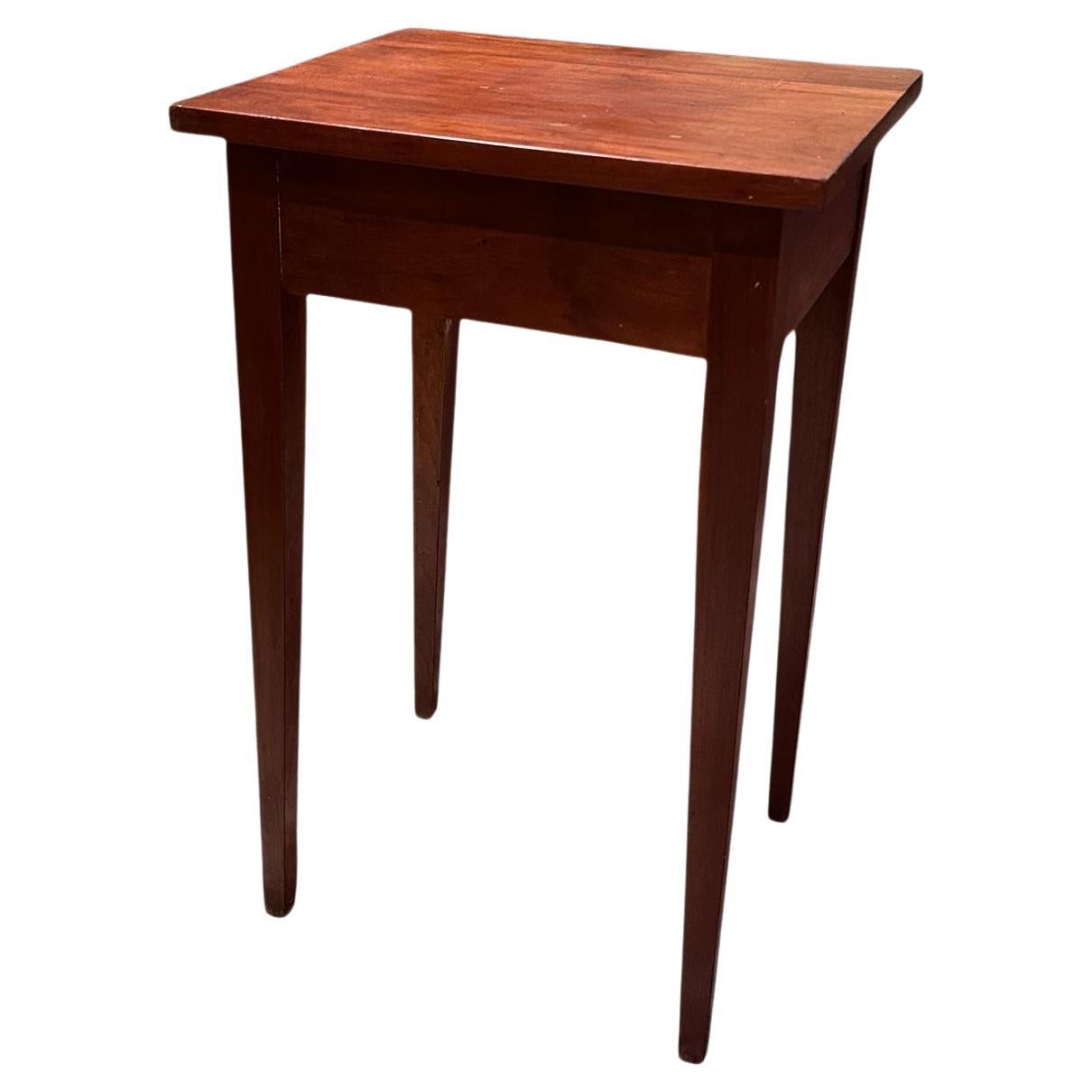19th Century American Hepplewhite Style Federal Cherry Stand Side