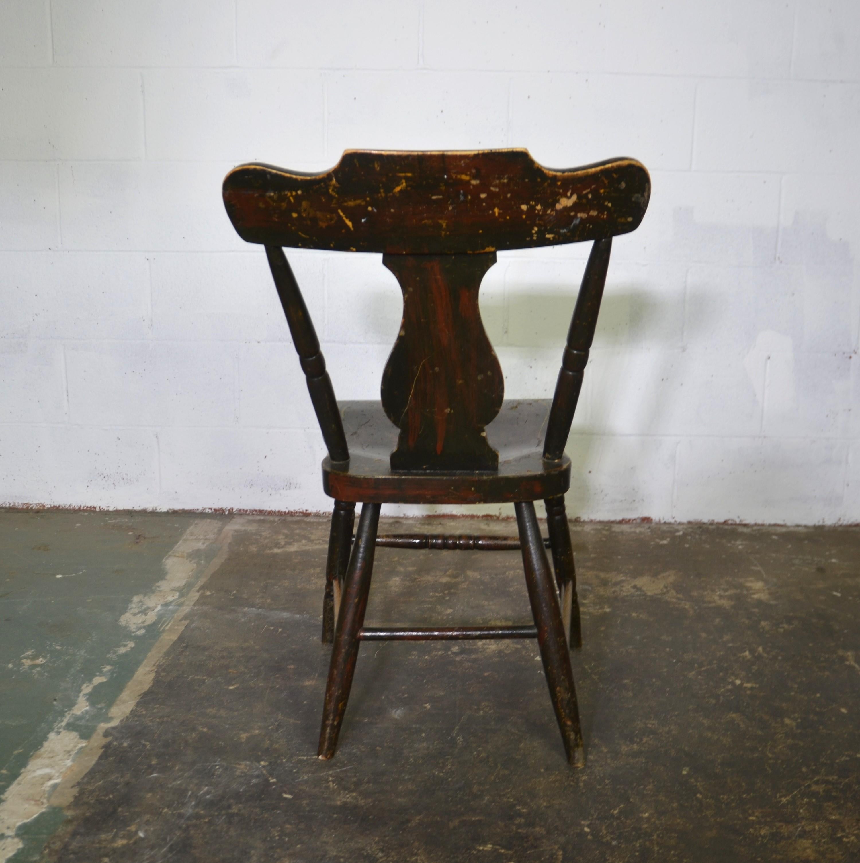 19th Century American Hitchcock Chairs Set of 6 In Good Condition For Sale In Pomona, CA