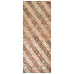 19th Century American Hooked Rug ( 4
 6" x 11
 6" - 137 x 350 )