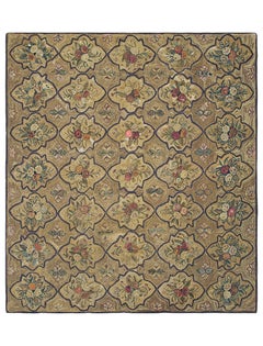 19th Century American Hooked Rug ( 8'1" x 9' - 245 x 275 )