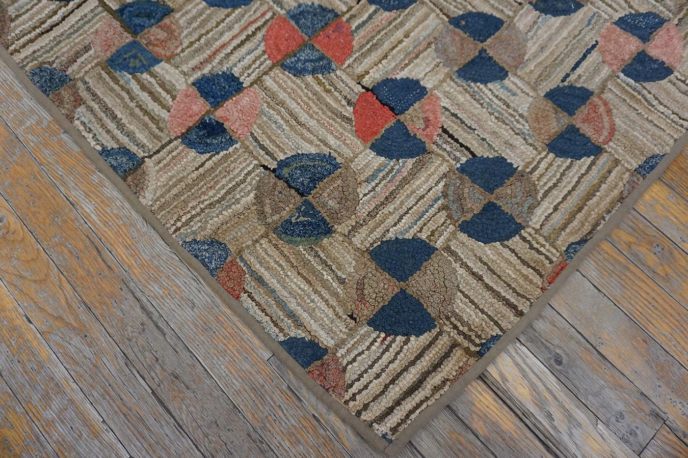 19th Century American Hooked Rug In Good Condition For Sale In New York, NY