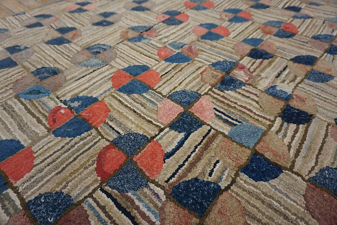 19th Century American Hooked Rug For Sale 1