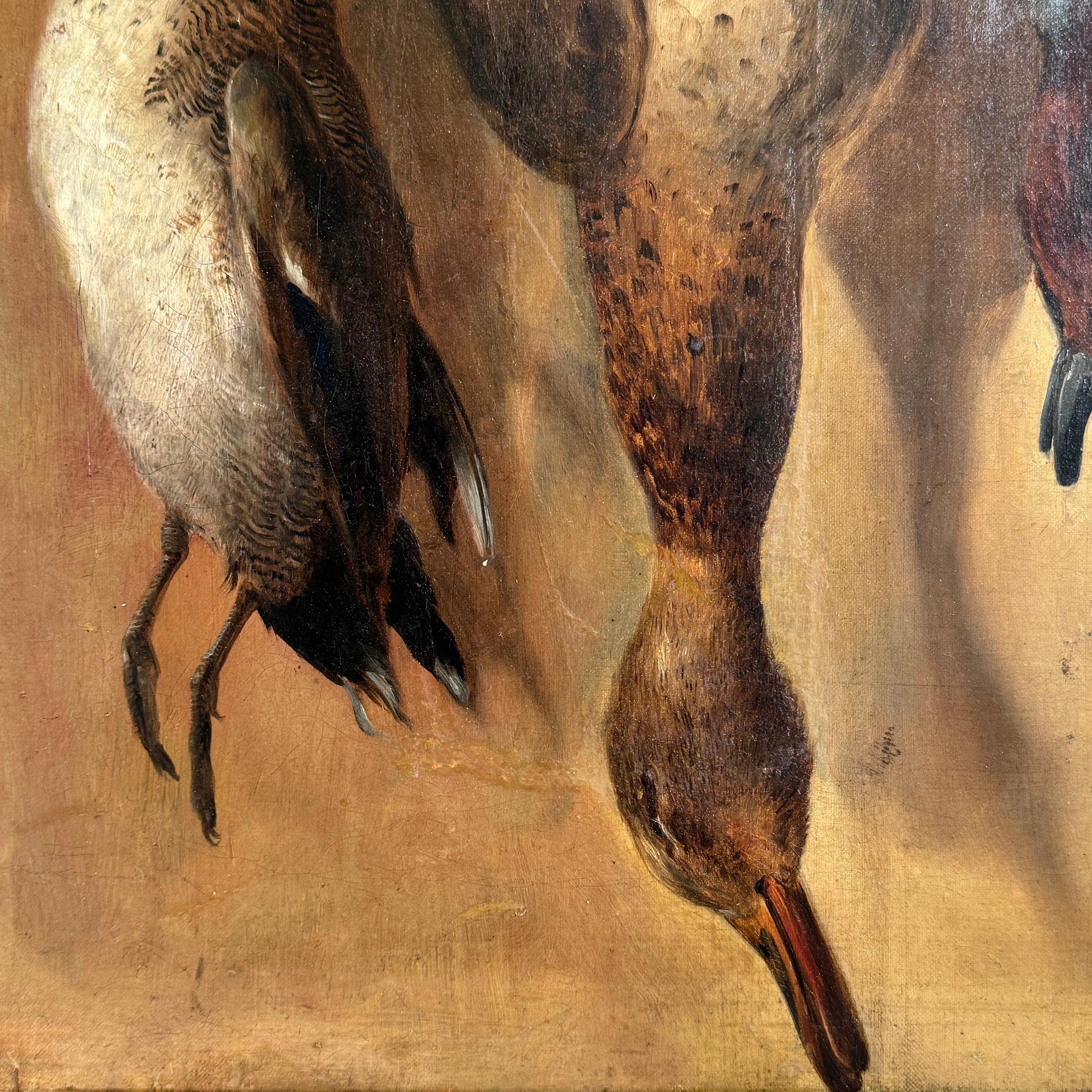 19th Century American Hunt Trophy Painting For Sale 5