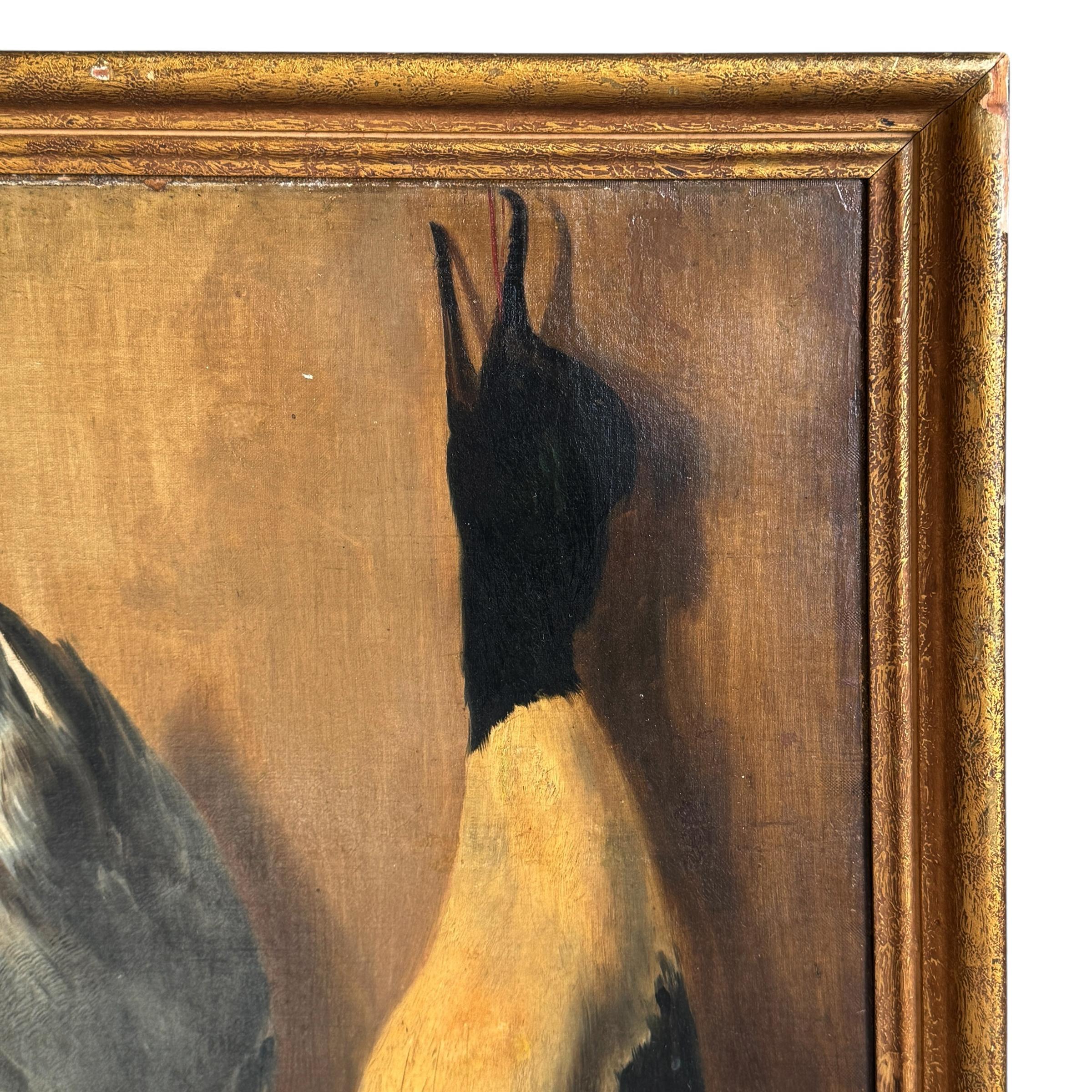 19th Century American Hunt Trophy Painting In Good Condition For Sale In Chicago, IL