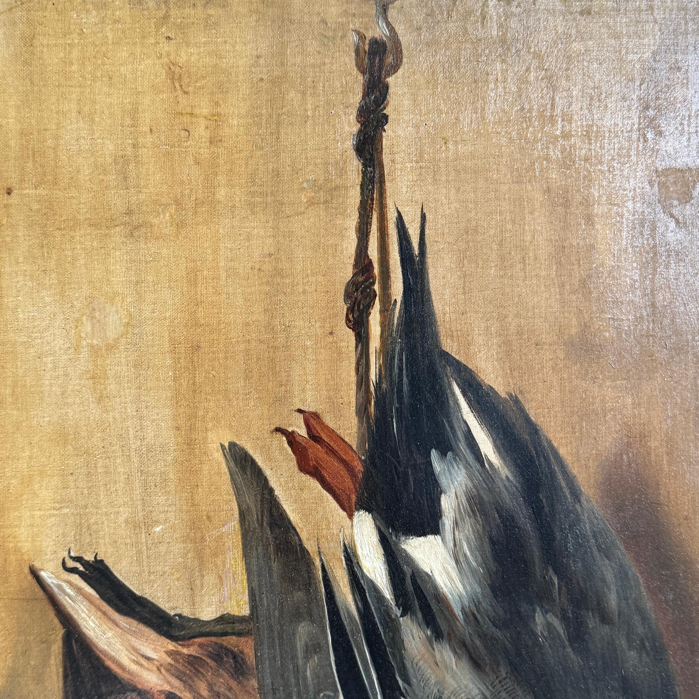 19th Century American Hunt Trophy Painting For Sale 3
