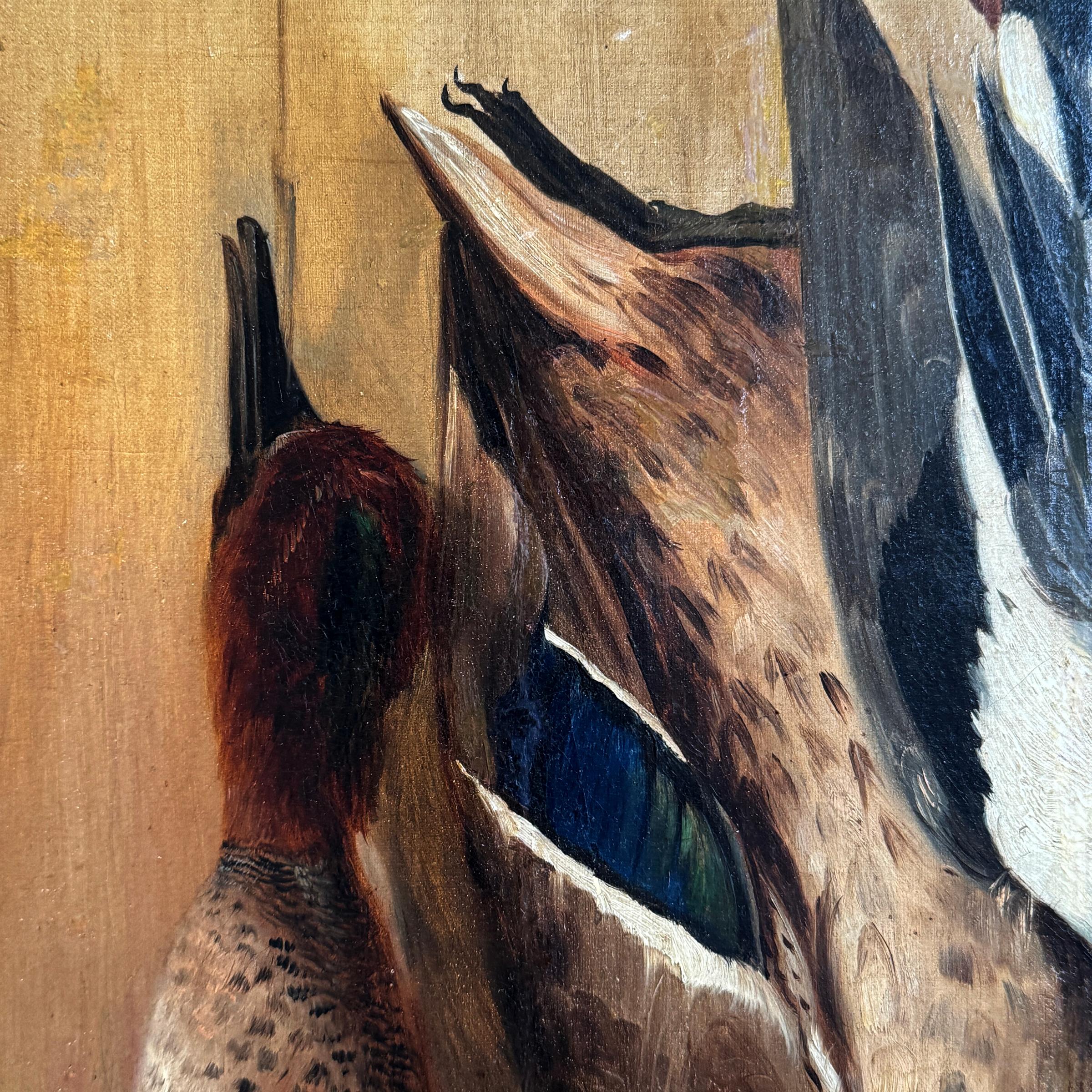 19th Century American Hunt Trophy Painting For Sale 4