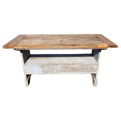 Amerikanischer Hutch-Tisch des 19. Jahrhunderts, Hudson Valley