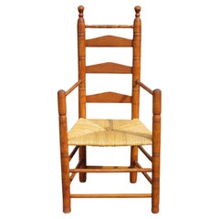 18th Century American Ladderback Armchair