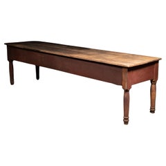 19th Century Large American Mercantile Farm Table