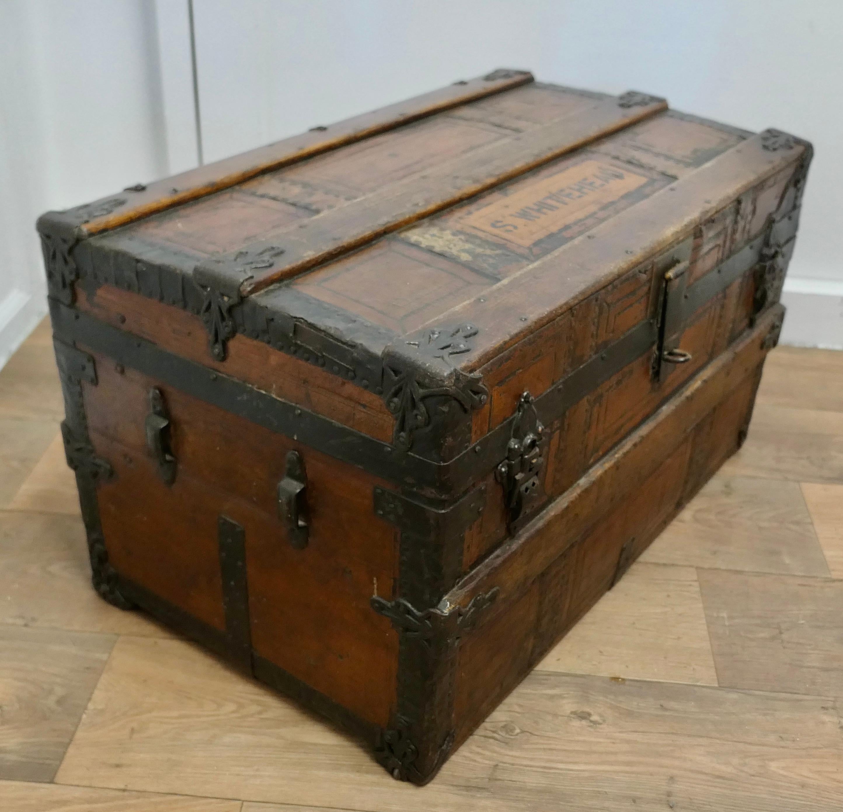 old wooden trunk value