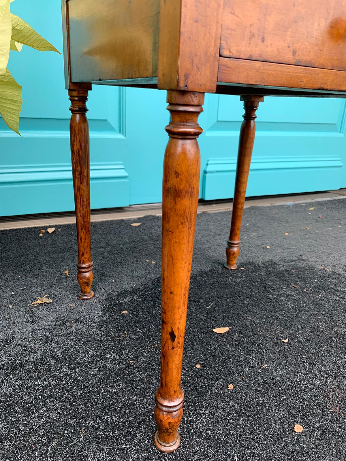 19th Century American Maple Two-Tier Stand / Side Table, One Drawer 9