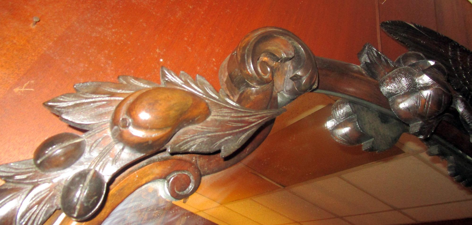 19th century American Monumental Mirrored Mahogany Sideboard with Carved Eagle For Sale 10