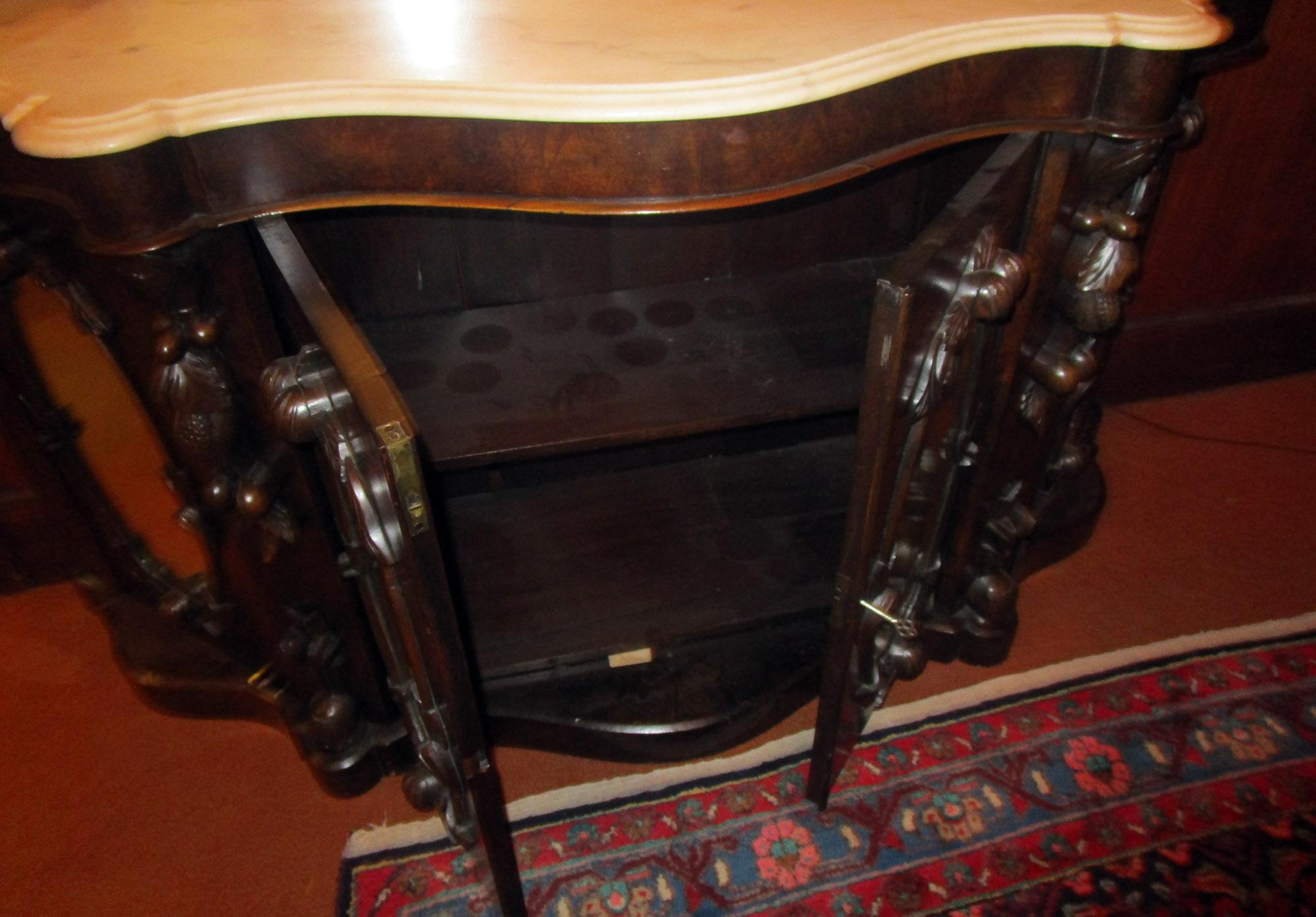 Mid-19th Century 19th century American Monumental Mirrored Mahogany Sideboard with Carved Eagle For Sale