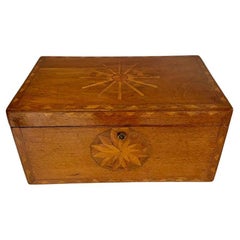 Antique 19th Century American Nautical Inlaid Box