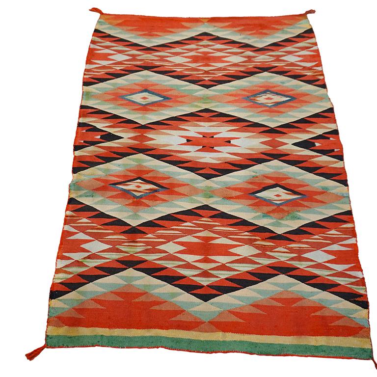 Amerikanischer Navajo Germantown-Teppich aus dem 19. Jahrhundert (amerikanisch) im Angebot