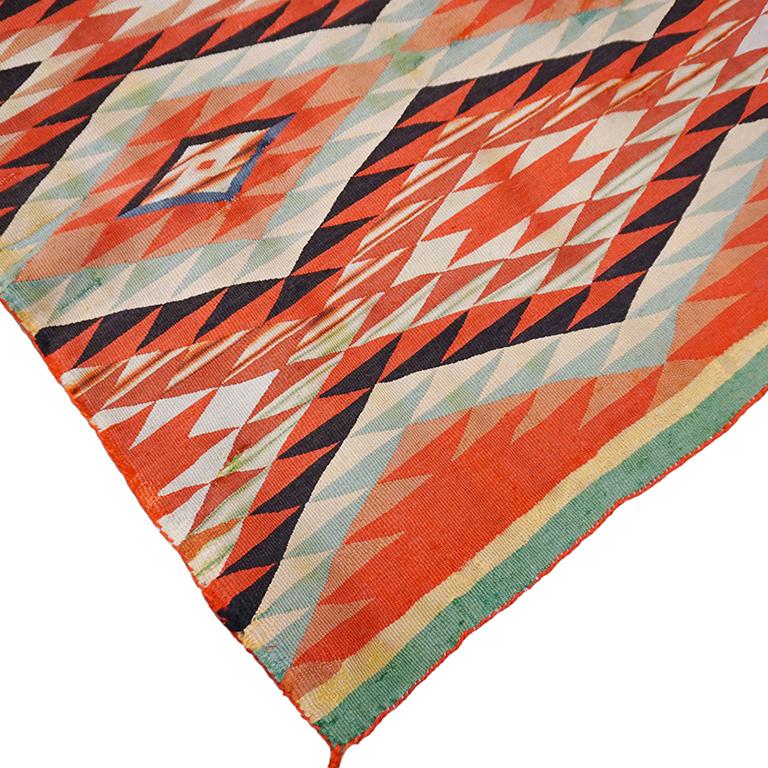 Amerikanischer Navajo Germantown-Teppich aus dem 19. Jahrhundert (Handgewebt) im Angebot