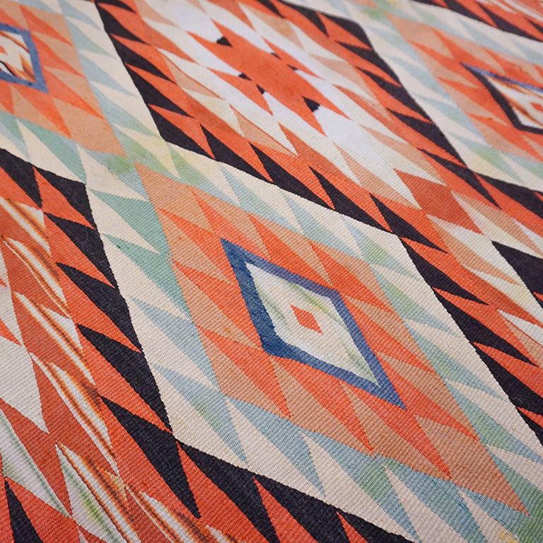 Amerikanischer Navajo Germantown-Teppich aus dem 19. Jahrhundert (Wolle) im Angebot