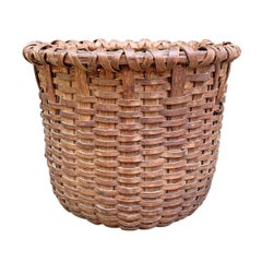 Cesto de tablillas de roble americano del siglo XIX