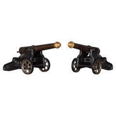 19th Century American Pair of Bronze Winchester Signal Cannons, c.1880