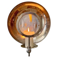 19th Century American Parabolic Magnifying Medical Candle Sconce