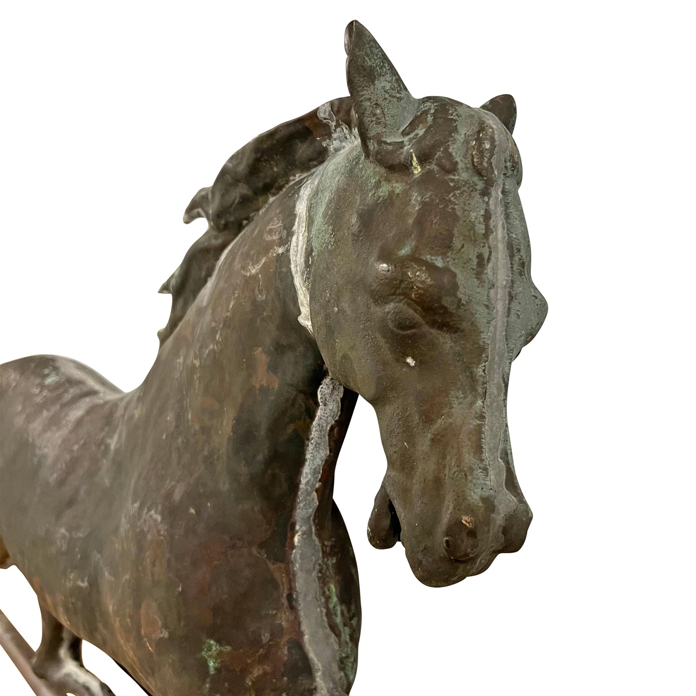 19th Century American Patchen Horse Weathervane by E.G. Washburne & Co. 1