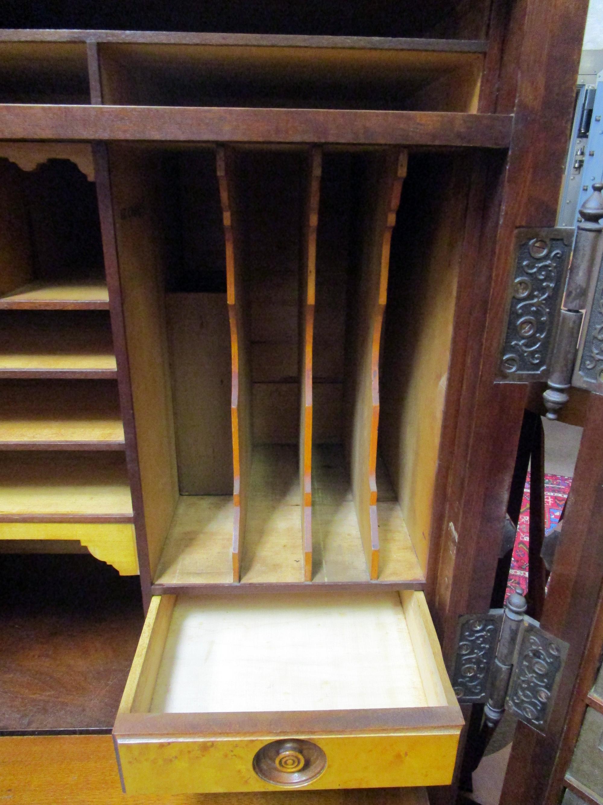 Birdseye Maple 19th century American Patented Wooten Desk with Provenance