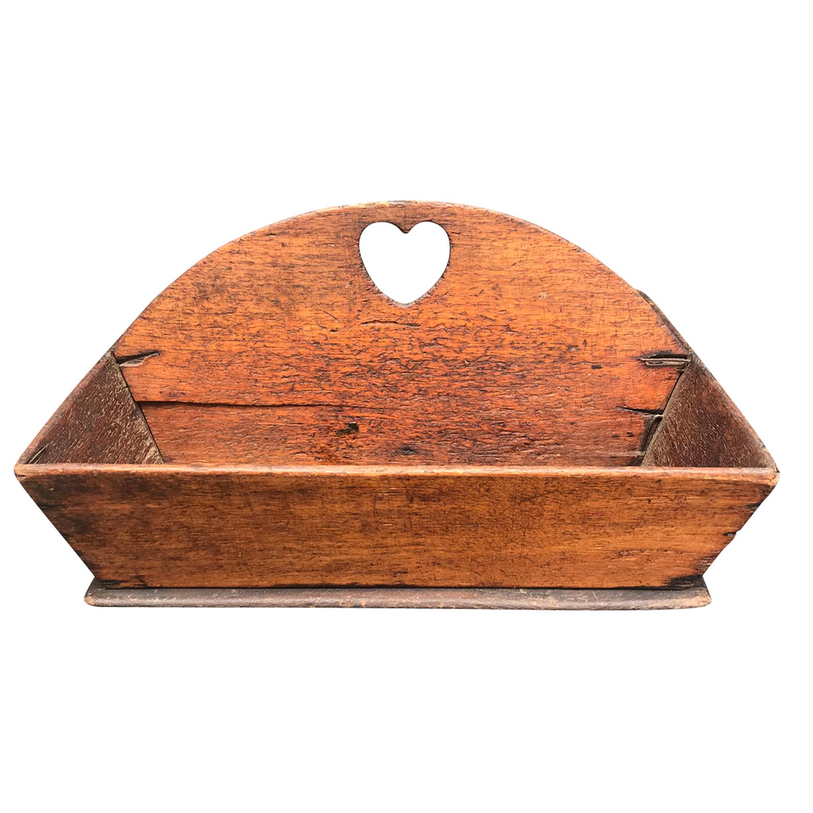 19th Century American Pennsylvania Walnut Cutlery Tray