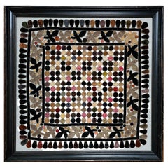 19th Century American Penny Table Rug