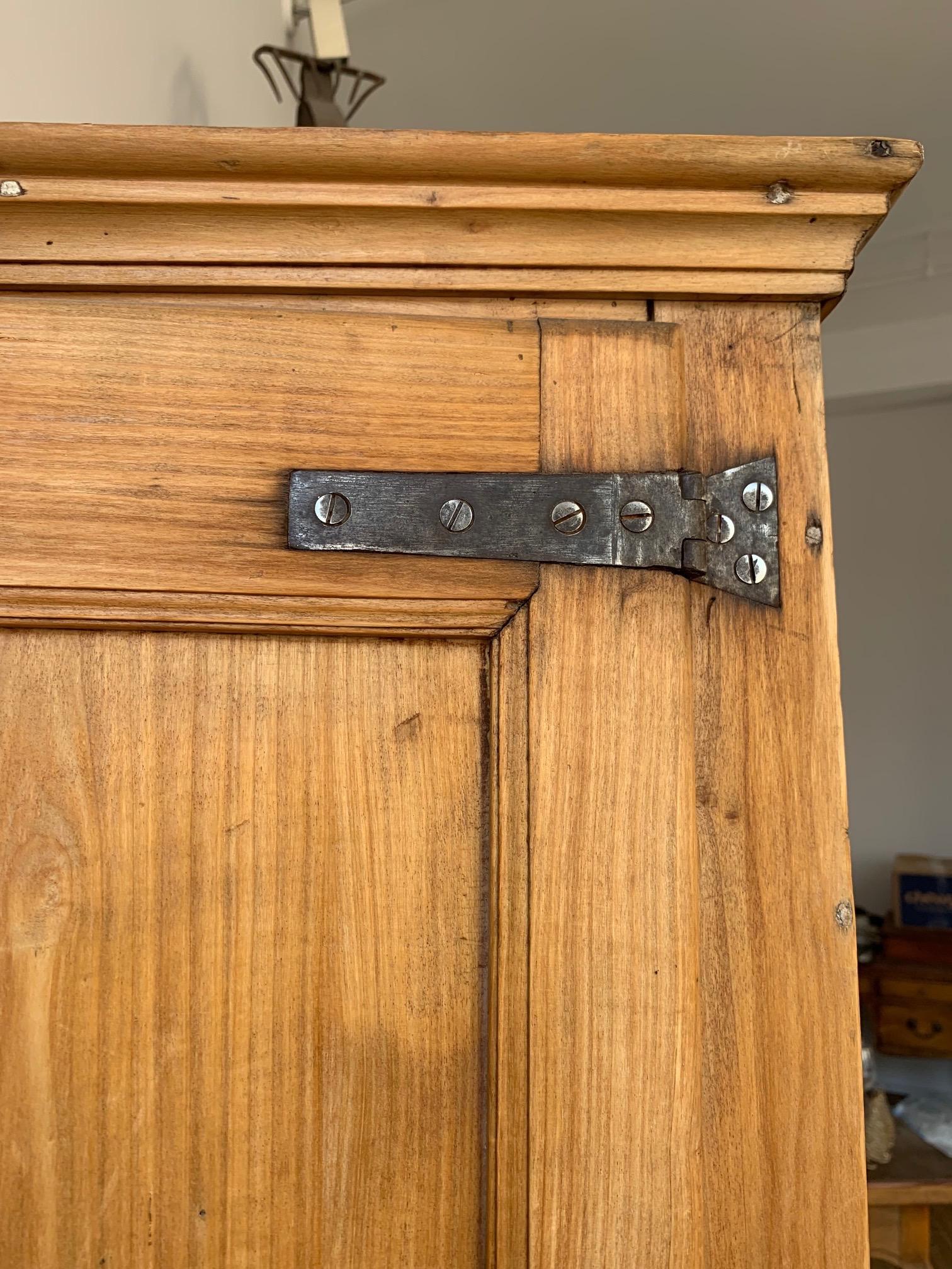 19th Century American Pine Armoire with Drawer 8