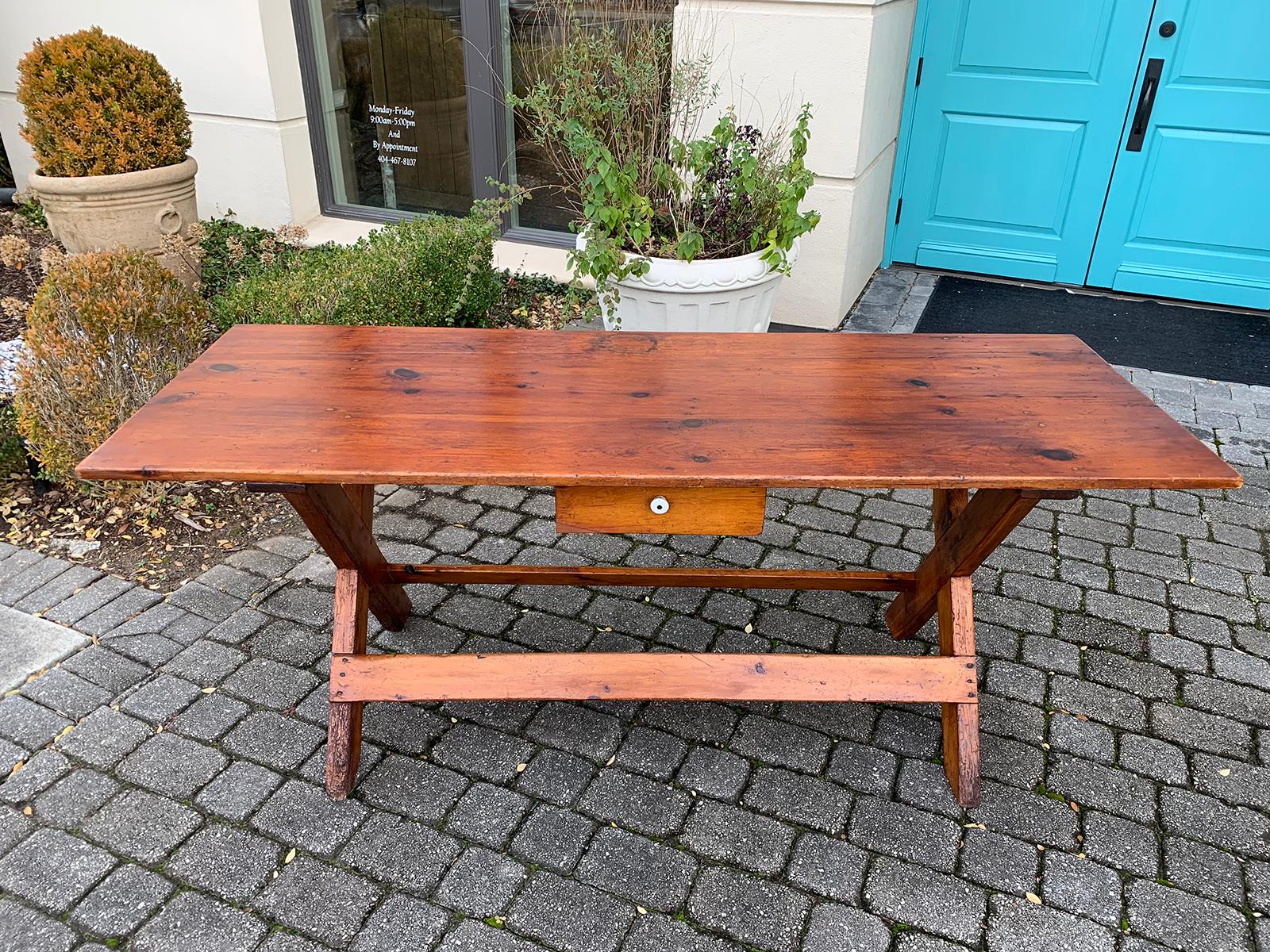dining table with drawer