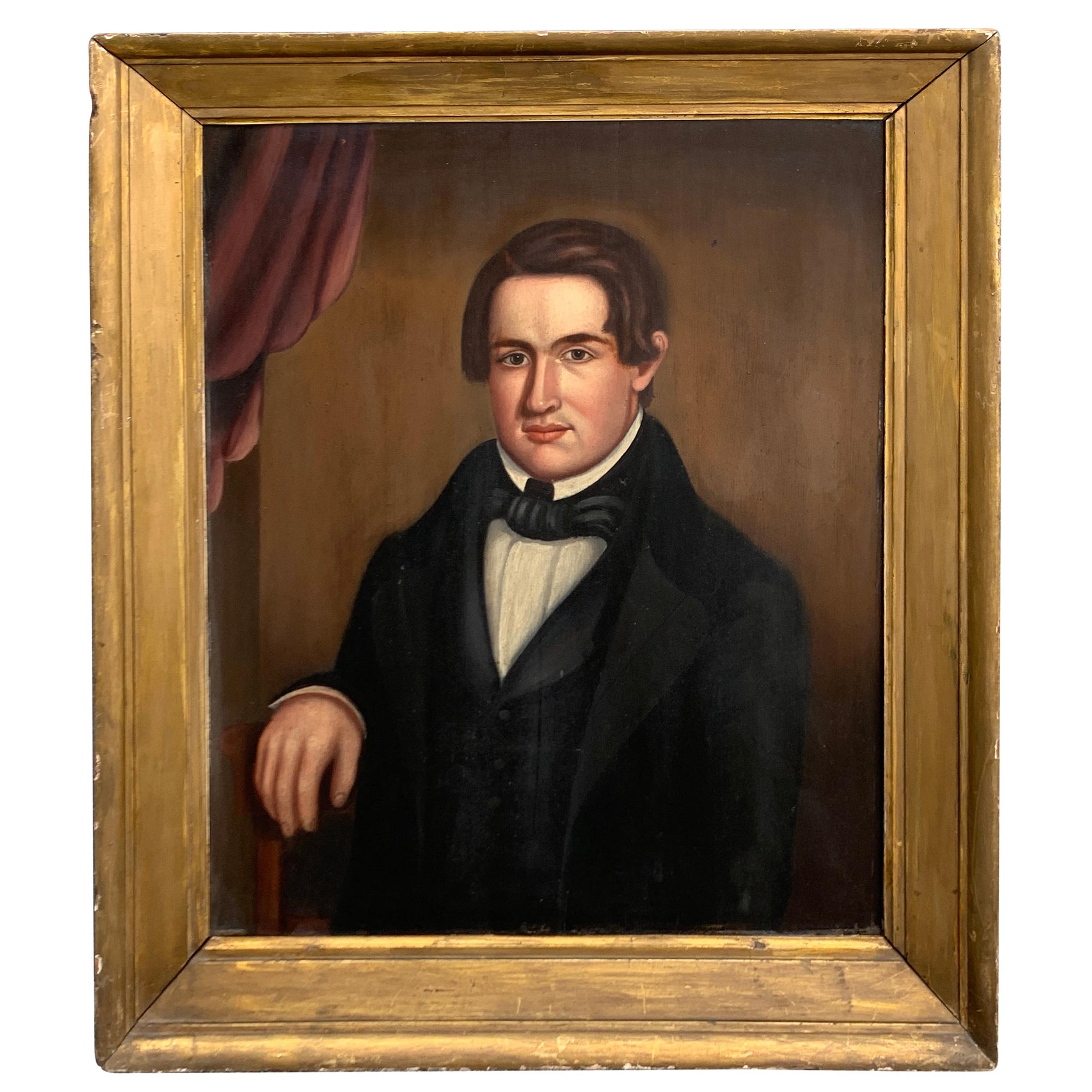 19th Century American Portrait of a Handsome NY Bachelor, Norman Pearl For Sale