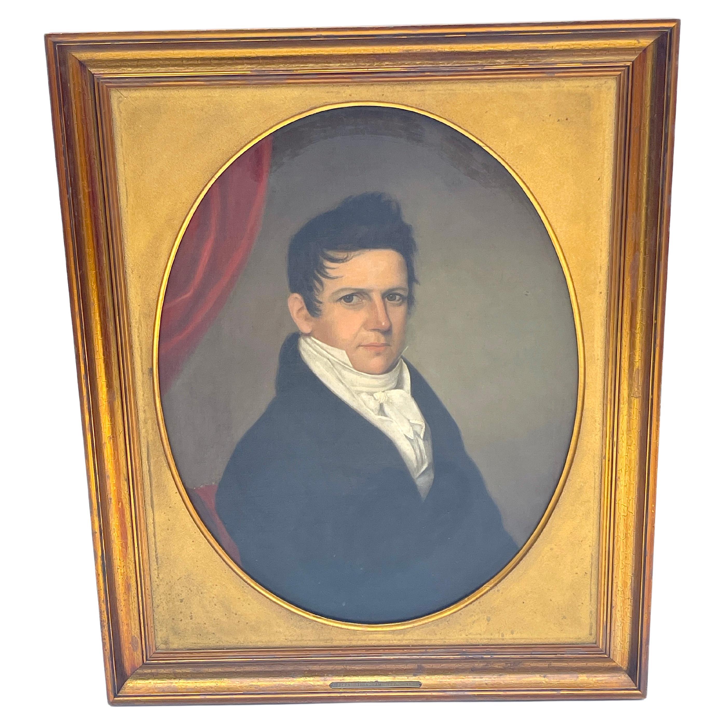 19th Century American Portrait of Joseph Stringham