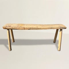 19th Century American Primitive Bench