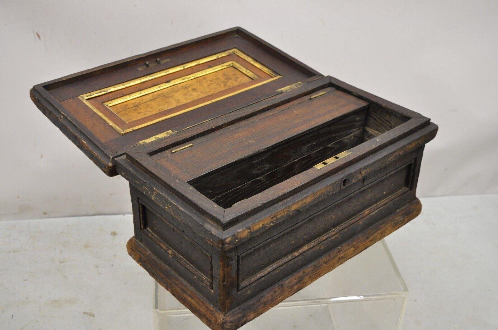 antique wood tool box