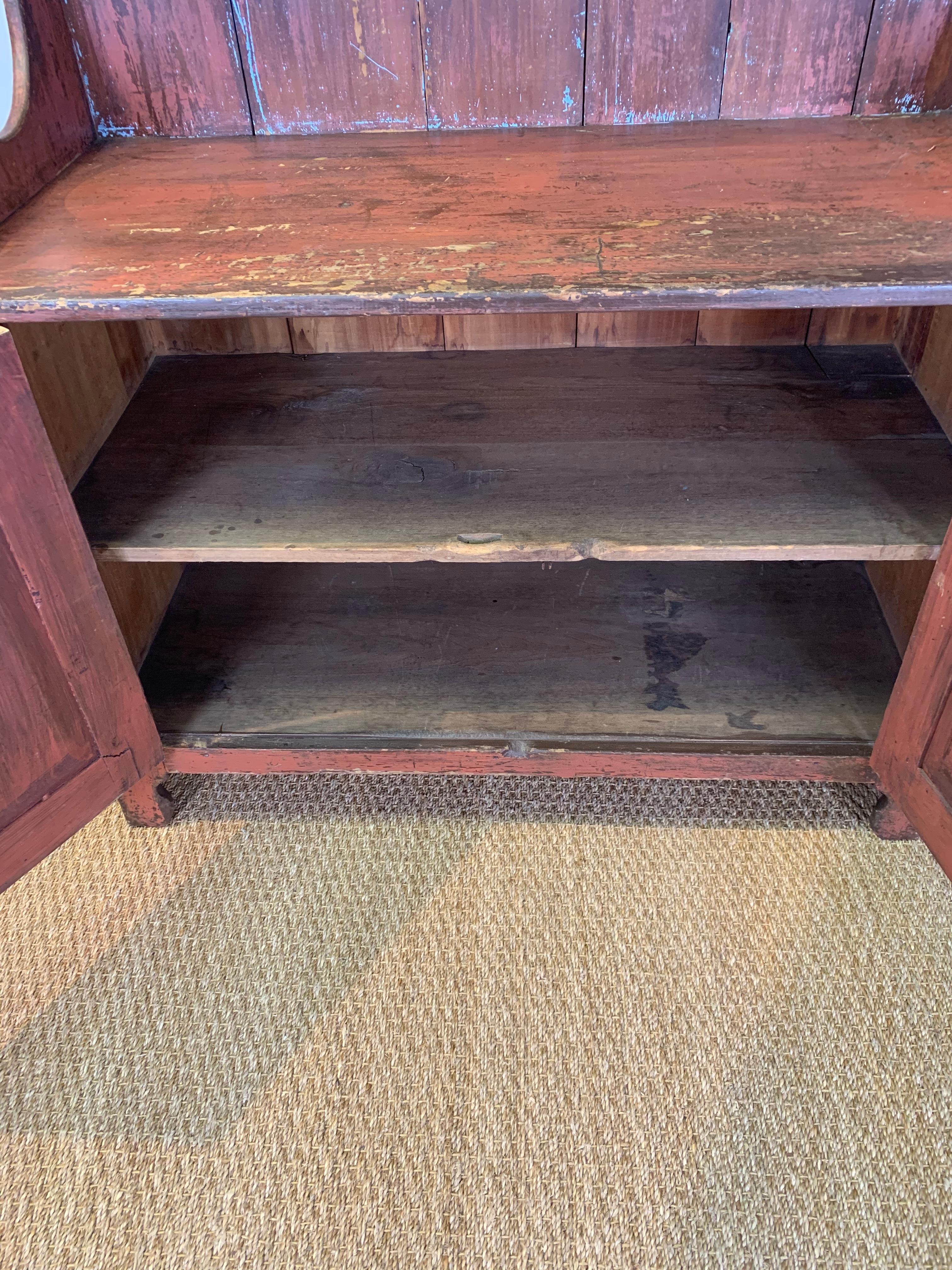 19th Century American Primitive Dry Sink or Cabinet 3
