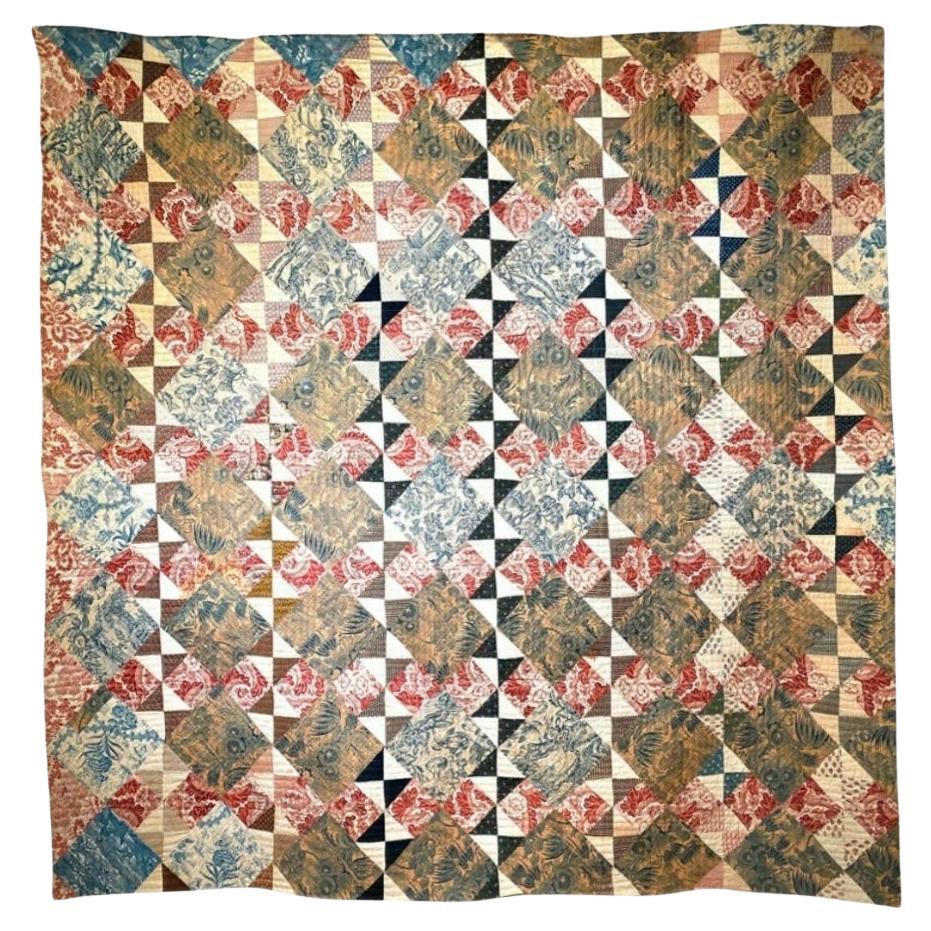 19th Century American Quilt For Sale