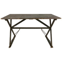 Antique 19th Century American Sawbuck Table