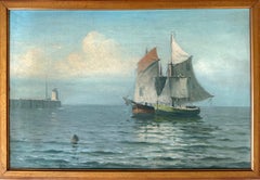 “Sailboats off the Lighhouse”