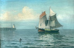 “Sailboats off the Lighhouse”