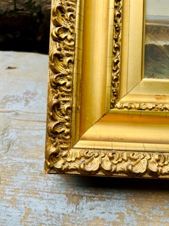 19th Century, American School Nautical Seascape Oil on Board - Signed