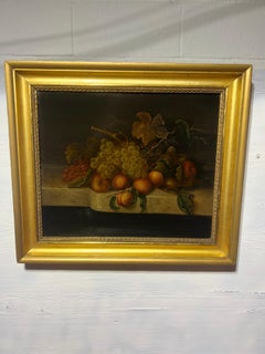 19th Century American, School of George Hetzel O/C Still Life Circa 1868