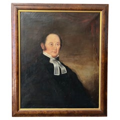 19th-Century American School Portrait of a Clergyman