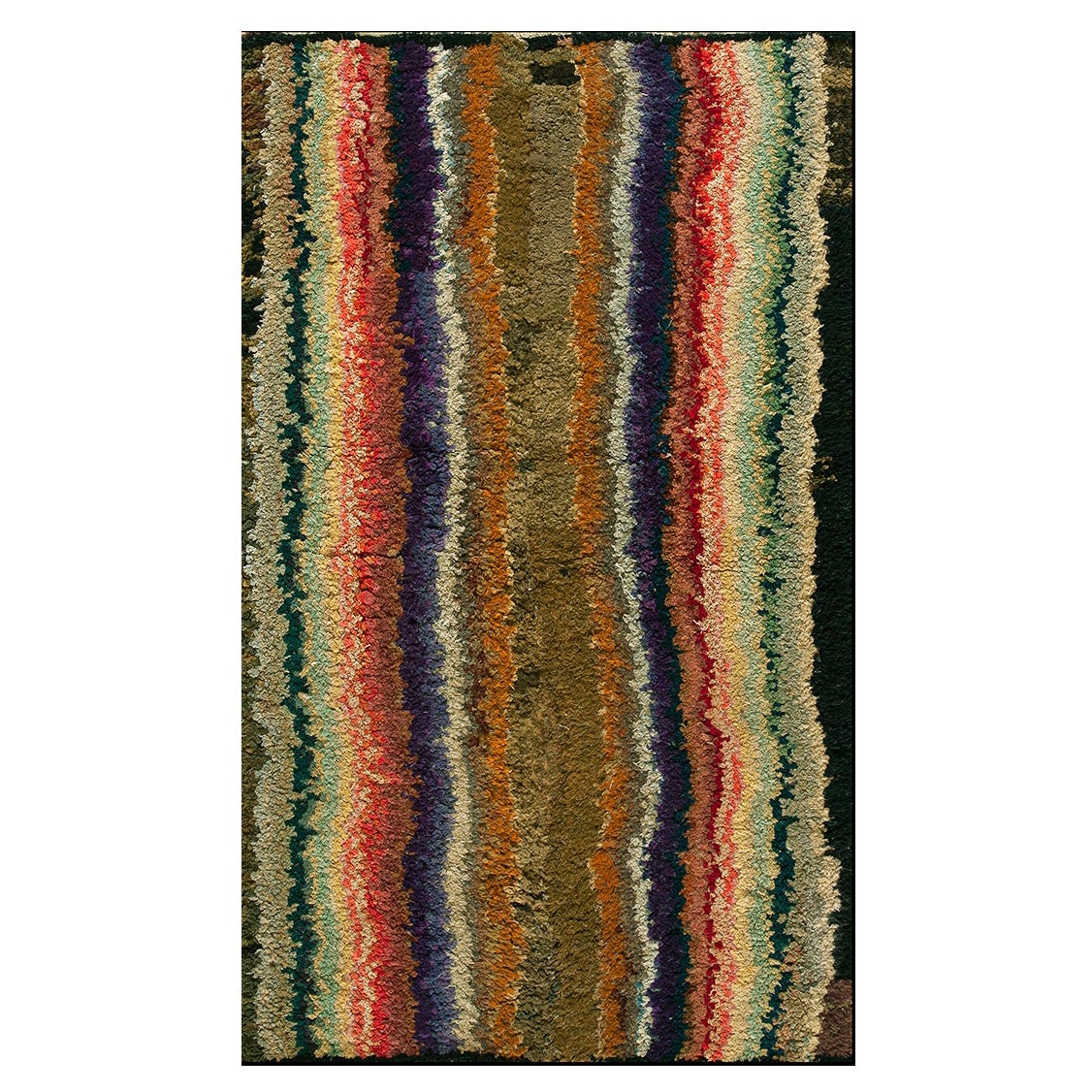 Tappeto Shaker americano del XIX secolo ( 3' x 4'9" - 92 x 145 ) in vendita