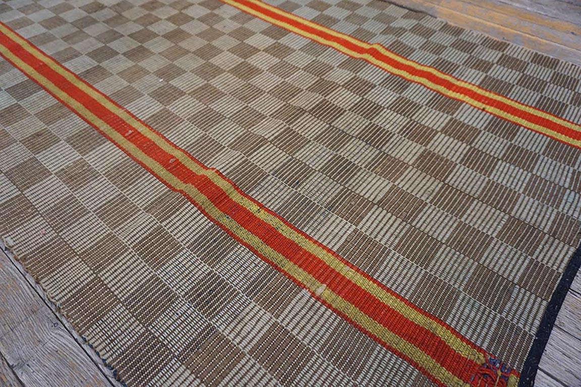 Amerikanischer Shaker-Teppich aus dem 19. Jahrhundert ( 3' x 12'6