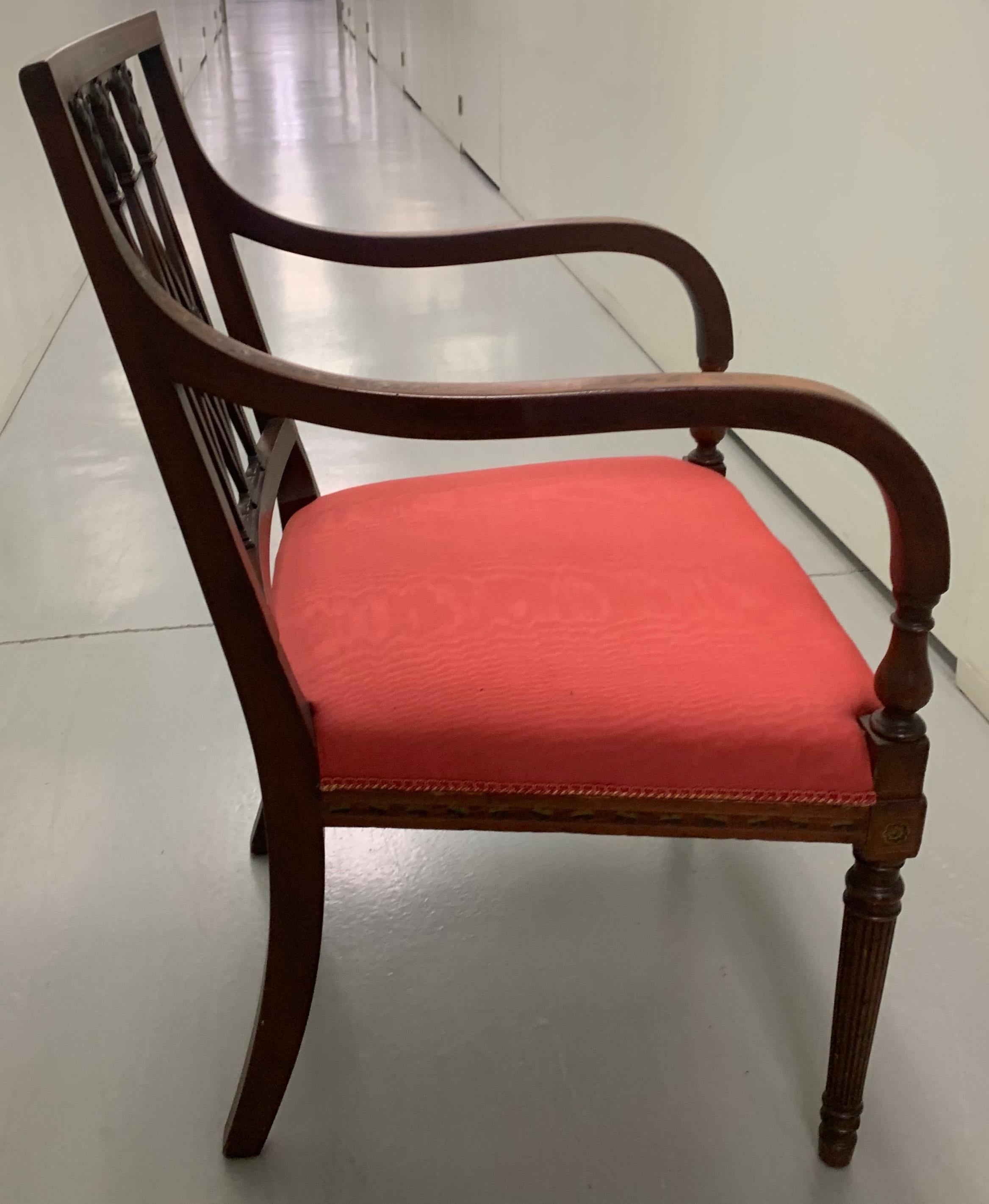 19th Century American Sheraton Painted Armchair For Sale 2