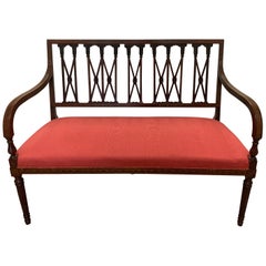 19th Century American Sheraton Painted Settee