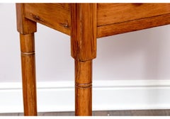 19th Century American Sheraton Pine Single Drawer Side Table