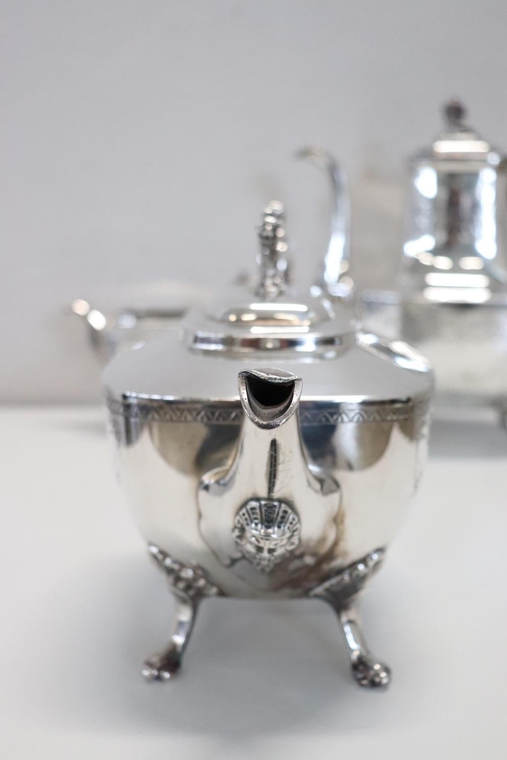 19th Century American Silver Plate Tea and Coffee Set Mark Reed & Barton For Sale 1