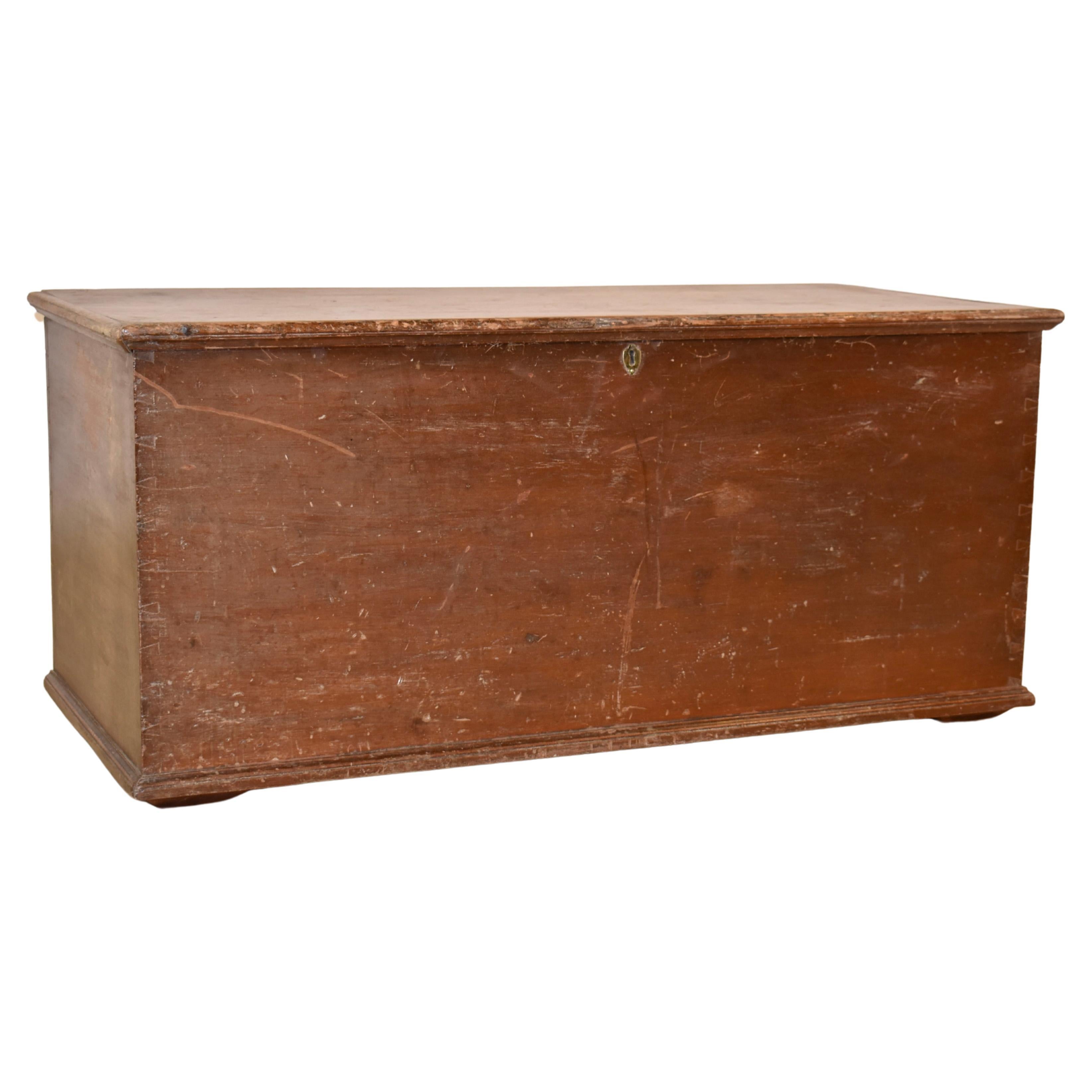 19th Century American Six Board Blanket Chest For Sale