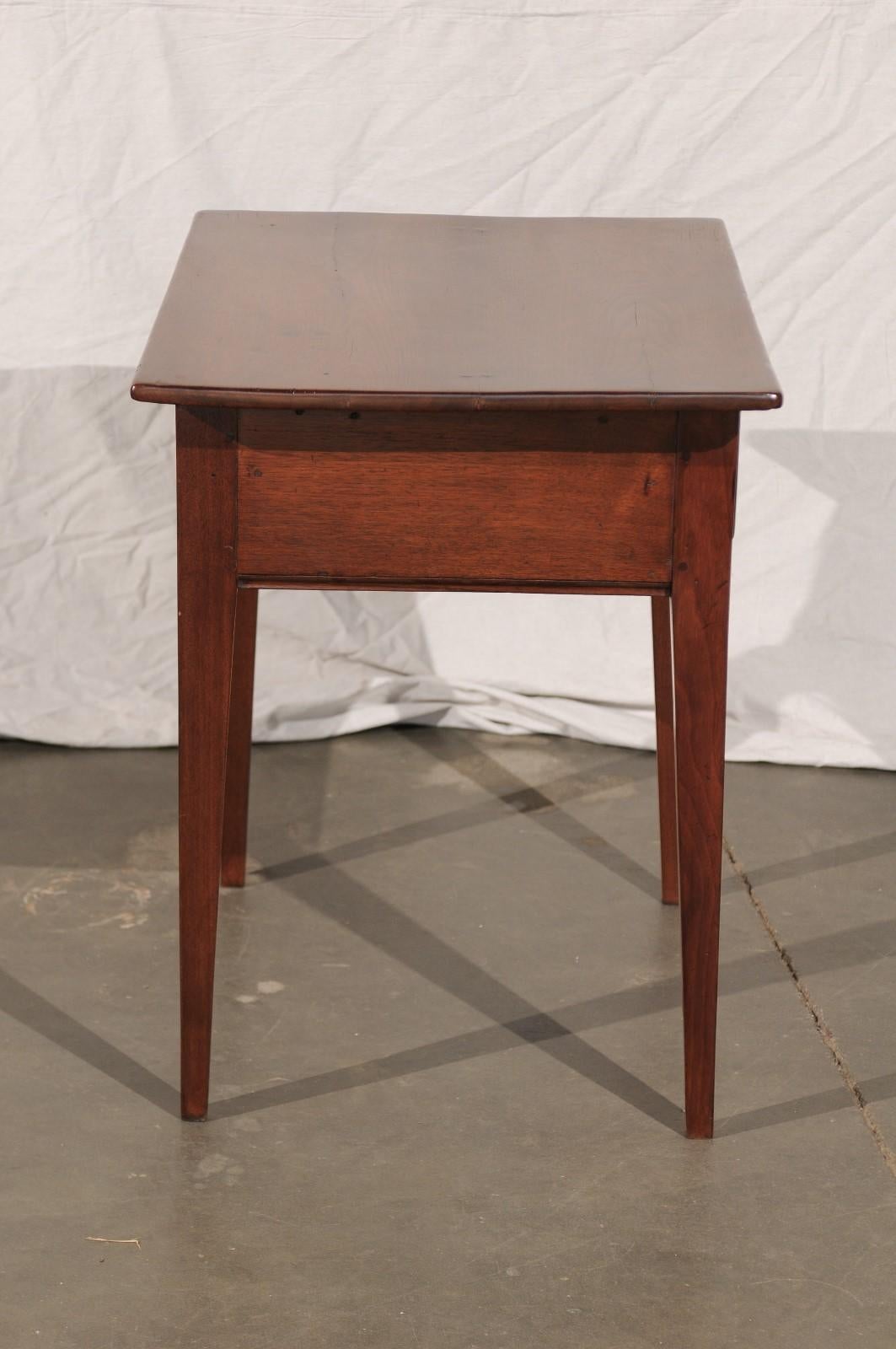 19th Century American Table with String Inlay, One Drawer 2